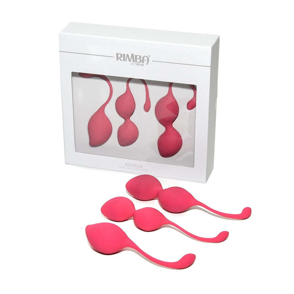 PlayBound UK adult toys & lingerie: rimba geneva kegal ball training set pink