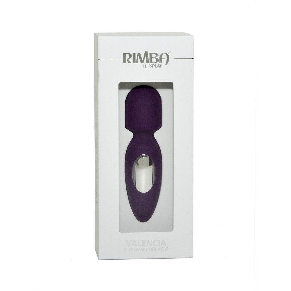 PlayBound UK adult toys & lingerie: rimba valencia mini wand vibrator purple