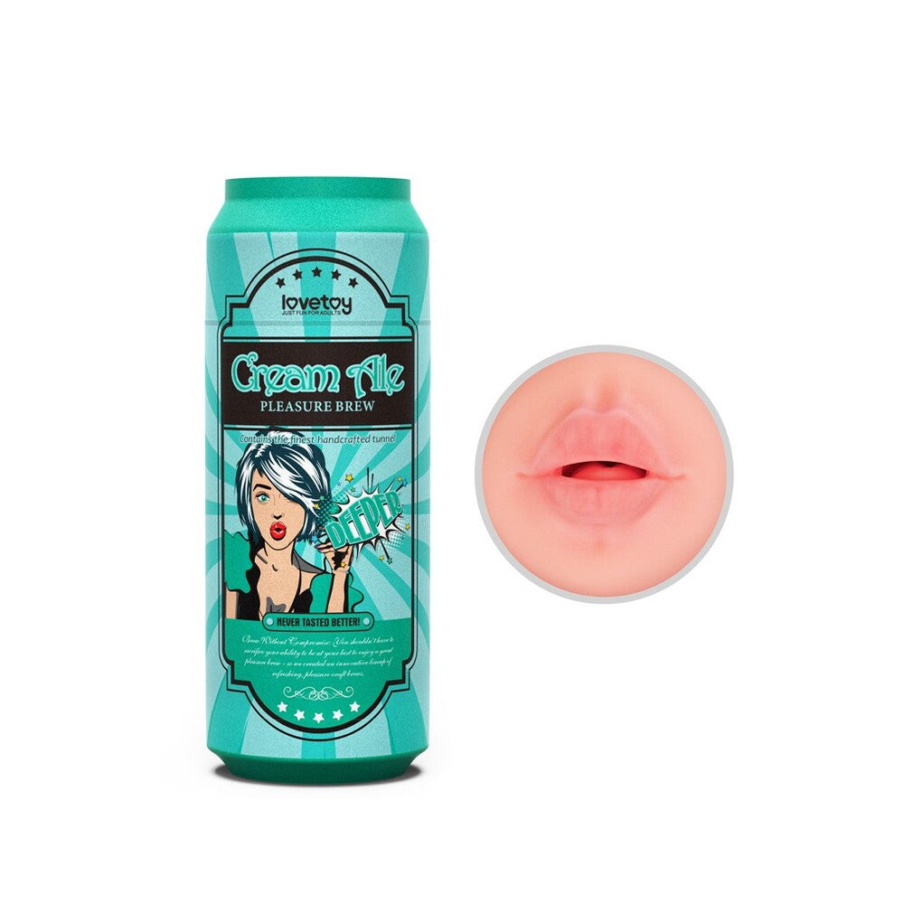 PlayBound UK adult toys & lingerie: love toy pleasure brew cream ale mouth masturbator
