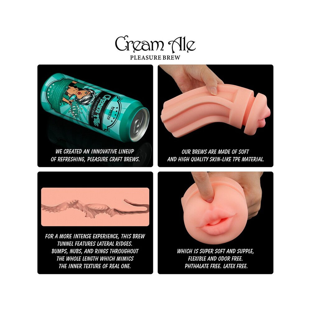 PlayBound UK adult toys & lingerie: love toy pleasure brew cream ale mouth masturbator