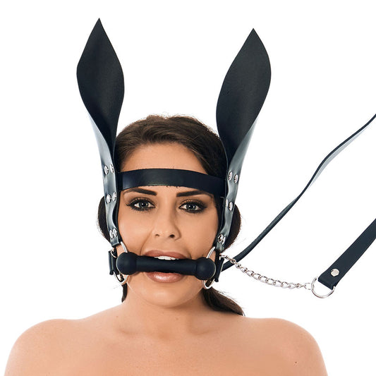 PlayBound UK adult toys & lingerie: horsebit mouth gag with reins and ears