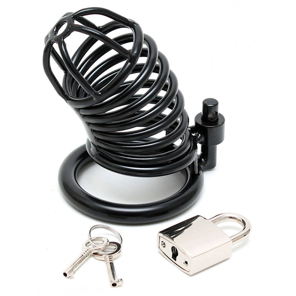 PlayBound UK adult toys & lingerie: metal male chastity device with padlock