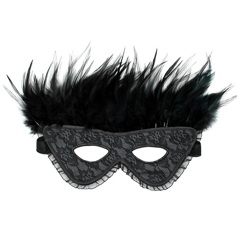 PlayBound UK adult toys & lingerie: satin look feather mask