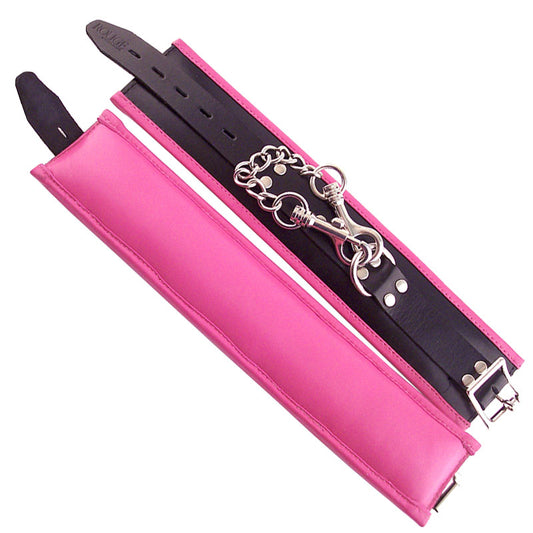 PlayBound UK adult toys & lingerie: rouge garments ankle cuffs padded pink trimmed