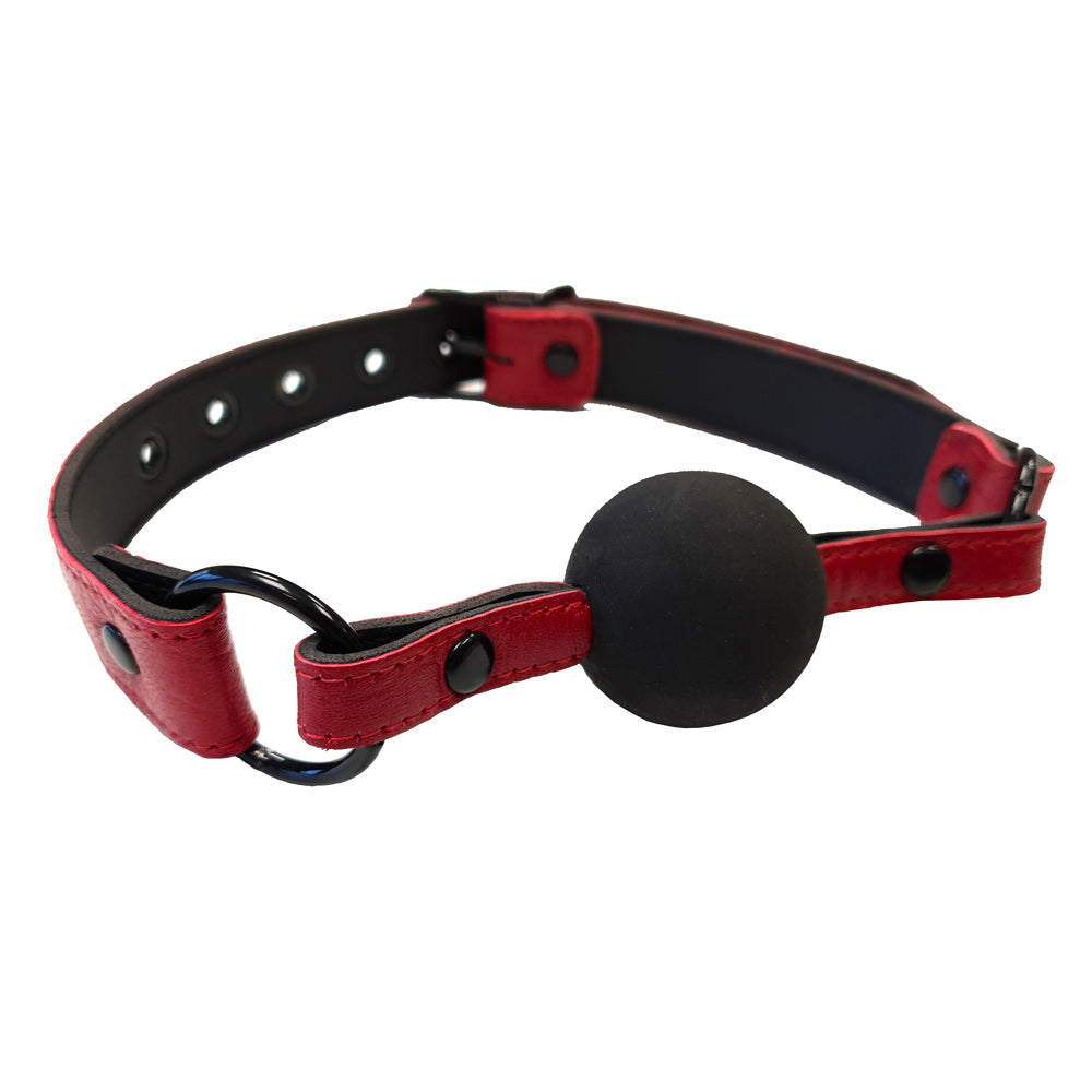 PlayBound UK adult toys & lingerie: rouge garments leather croc print ball gag