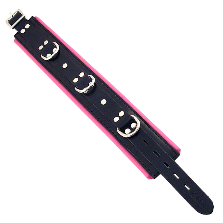 PlayBound UK adult toys & lingerie: rouge garments black and pink padded collar