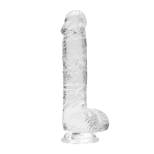 PlayBound UK adult toys & lingerie: realrock 6 inch transparent realistic crystal clear dildo