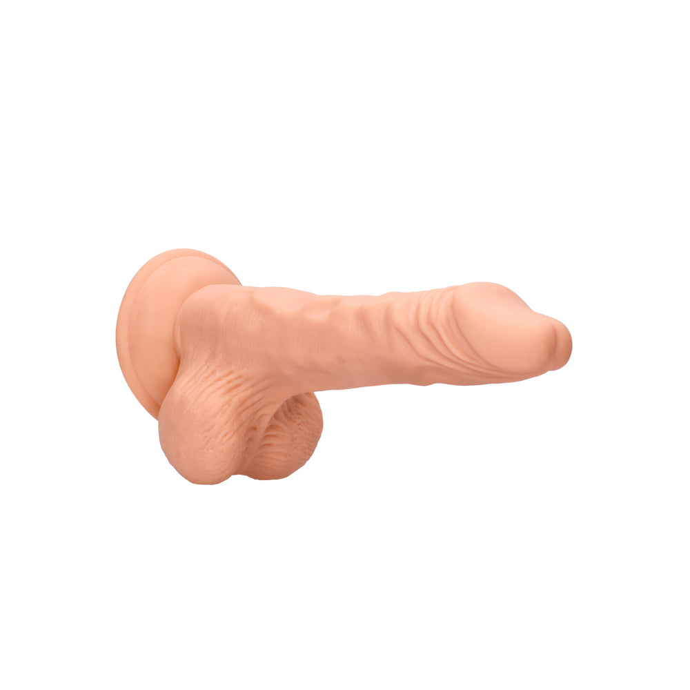 PlayBound UK adult toys & lingerie: realrock 8 inch dong with testicles flesh pink