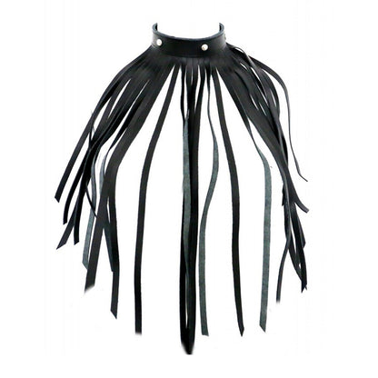 PlayBound UK adult toys & lingerie: leather fringe necklace collar