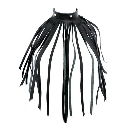 PlayBound UK adult toys & lingerie: leather fringe necklace collar