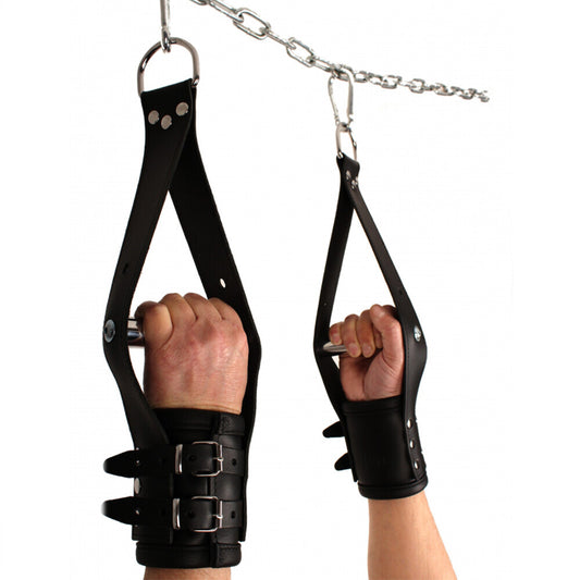 PlayBound UK adult toys & lingerie: deluxe leather suspension handcuffs