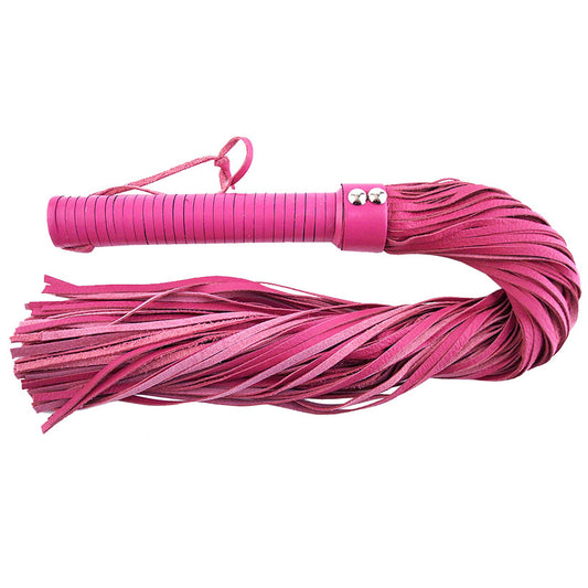 PlayBound UK adult toys & lingerie: rouge garments large pink leather flogger