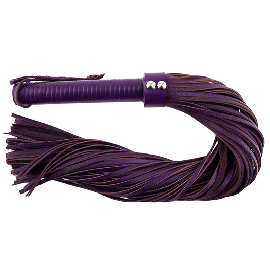 PlayBound UK adult toys & lingerie: rouge garments large purple leather flogger