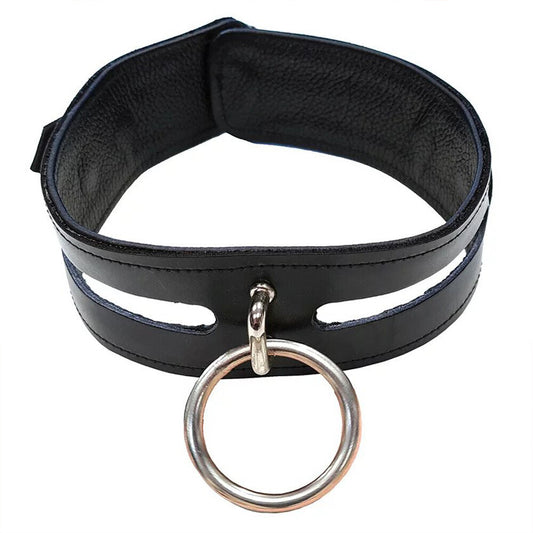 PlayBound UK adult toys & lingerie: rouge garments leather fashion bondage collar black