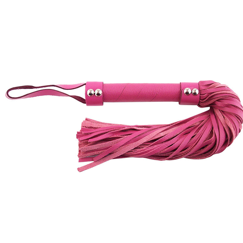 PlayBound UK adult toys & lingerie: rouge garments pink leather flogger