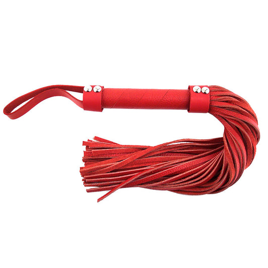 PlayBound UK adult toys & lingerie: rouge garments red leather flogger