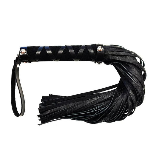 PlayBound UK adult toys & lingerie: rouge short leather flogger with studs