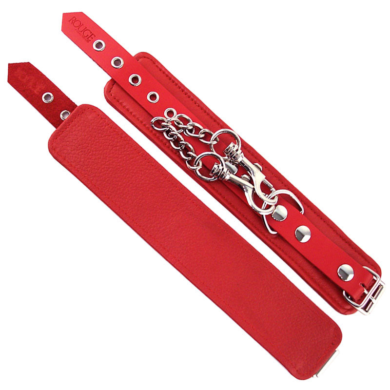 PlayBound UK adult toys & lingerie: rouge garments wrist cuffs red