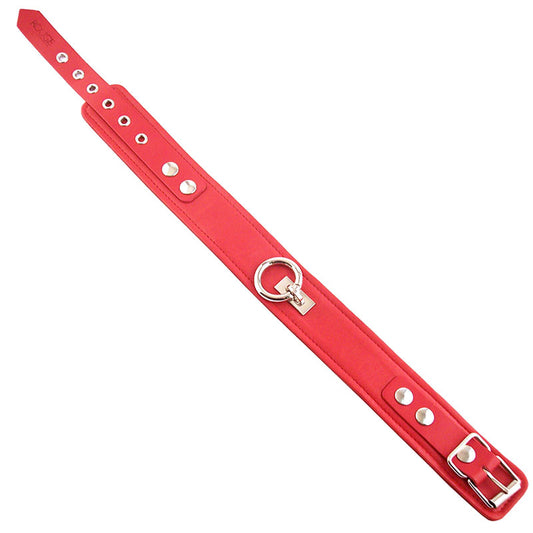 PlayBound UK adult toys & lingerie: rouge garments plain red leather collar