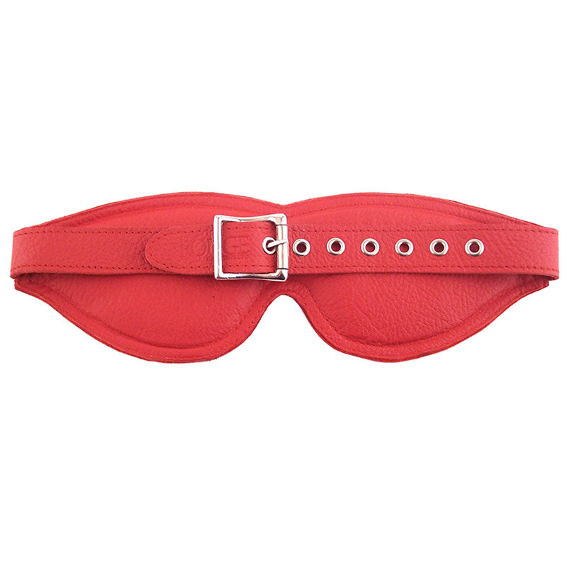 PlayBound UK adult toys & lingerie: rouge garments large red padded blindfold