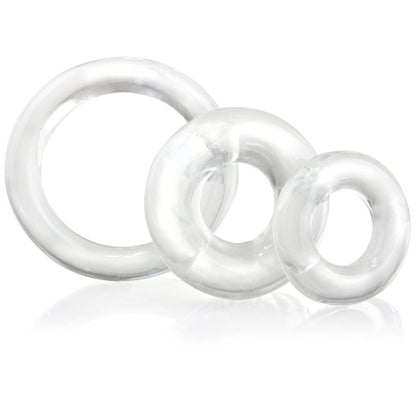 PlayBound UK adult toys & lingerie: screaming o ringo x3 clear cock rings