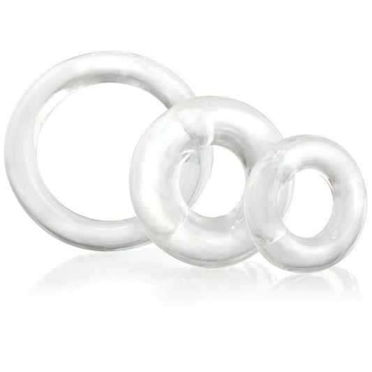 PlayBound UK adult toys & lingerie: screaming o ringo x3 clear cock rings