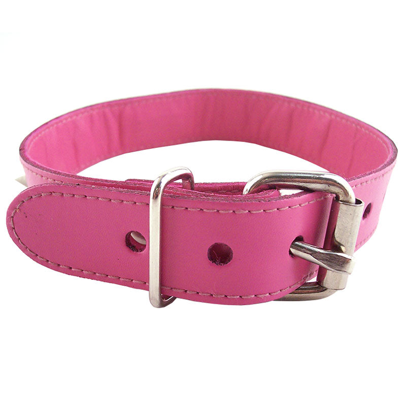 PlayBound UK adult toys & lingerie: rouge garments pink studded oring studded collar