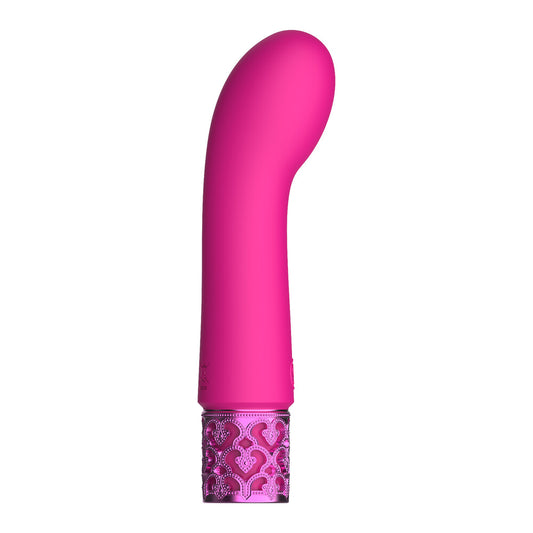 PlayBound UK adult toys & lingerie: royal gems bijou rechargeable silicone bullet pink