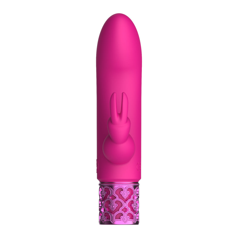 PlayBound UK adult toys & lingerie: royal gems dazzling rechargeable rabbit bullet pink