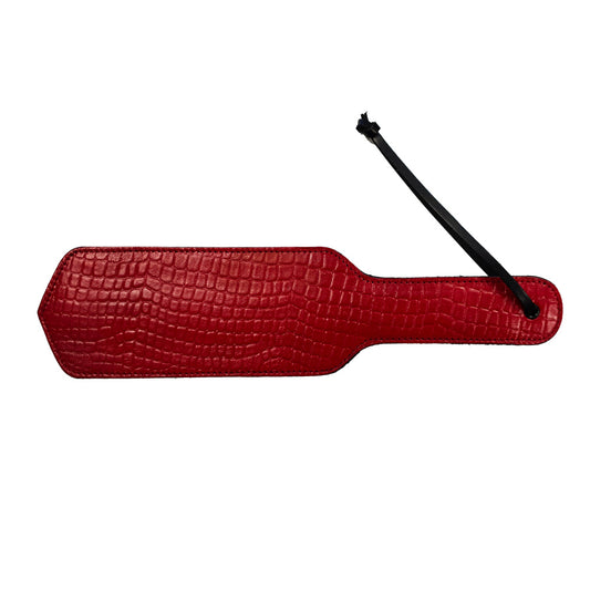 PlayBound UK adult toys & lingerie: rouge garments leather croc print paddle