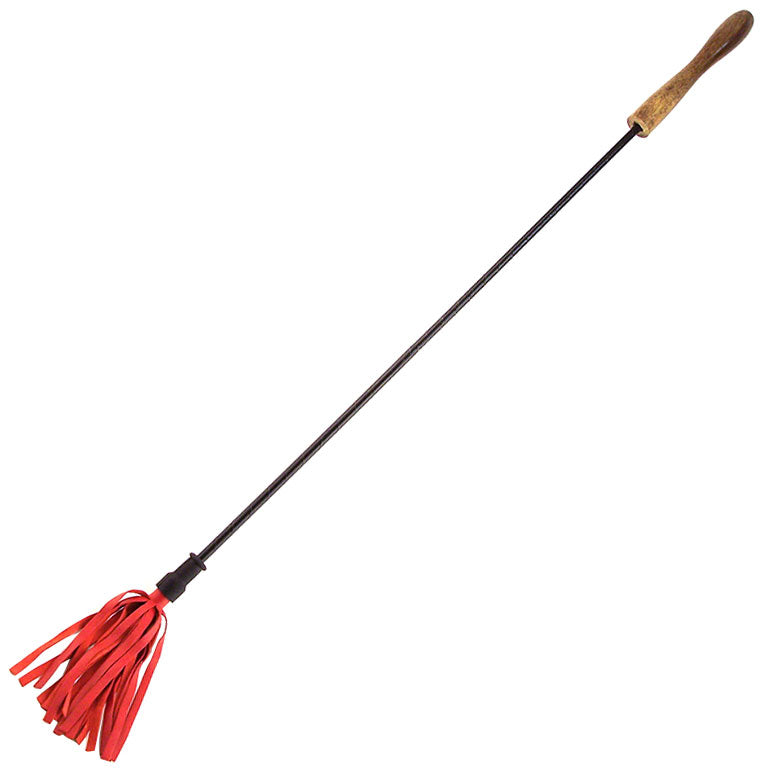 PlayBound UK adult toys & lingerie: rouge garments riding crop with wooden handle red