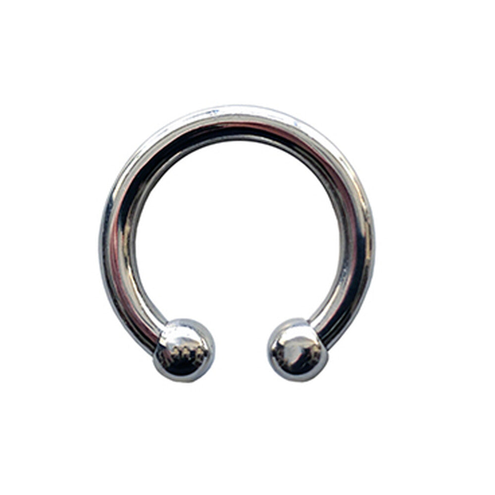 PlayBound UK adult toys & lingerie: rouge stainless steel horseshoe cock ring 30mm