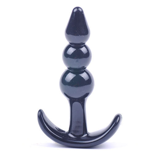 PlayBound UK adult toys & lingerie: small black beaded anal plug