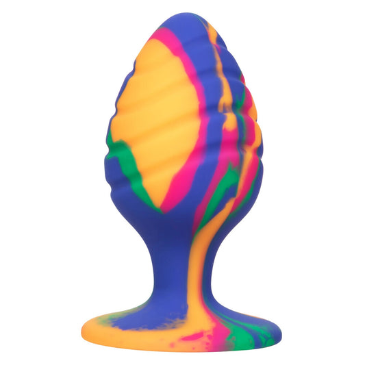 PlayBound UK adult toys & lingerie: cheeky large swirl tie dye butt plug