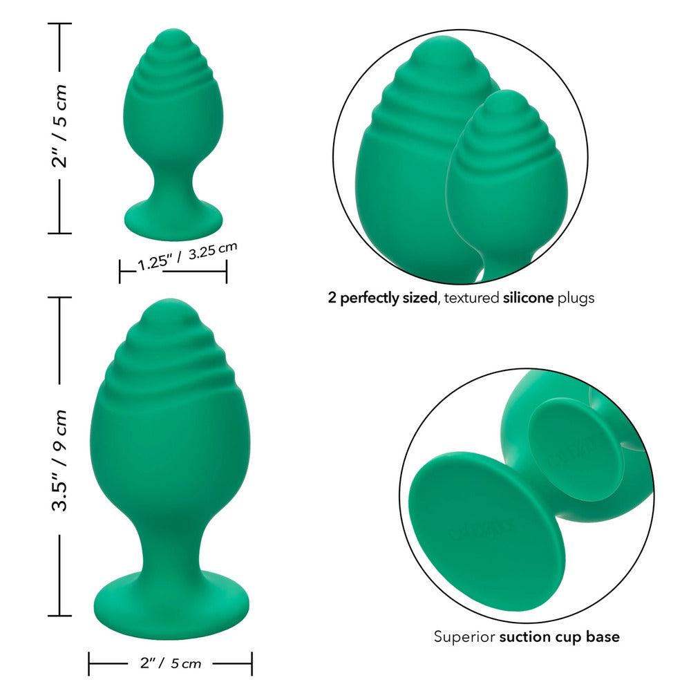 PlayBound UK adult toys & lingerie: cheeky butt plug duo green