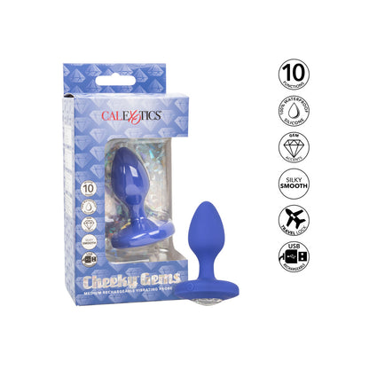 PlayBound UK adult toys & lingerie: cheeky gems medium rechargeable vibrating butt plug