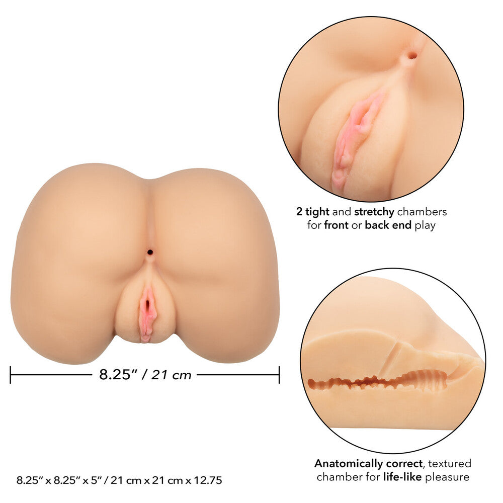 PlayBound UK adult toys & lingerie: stroke it life size ass flesh pink