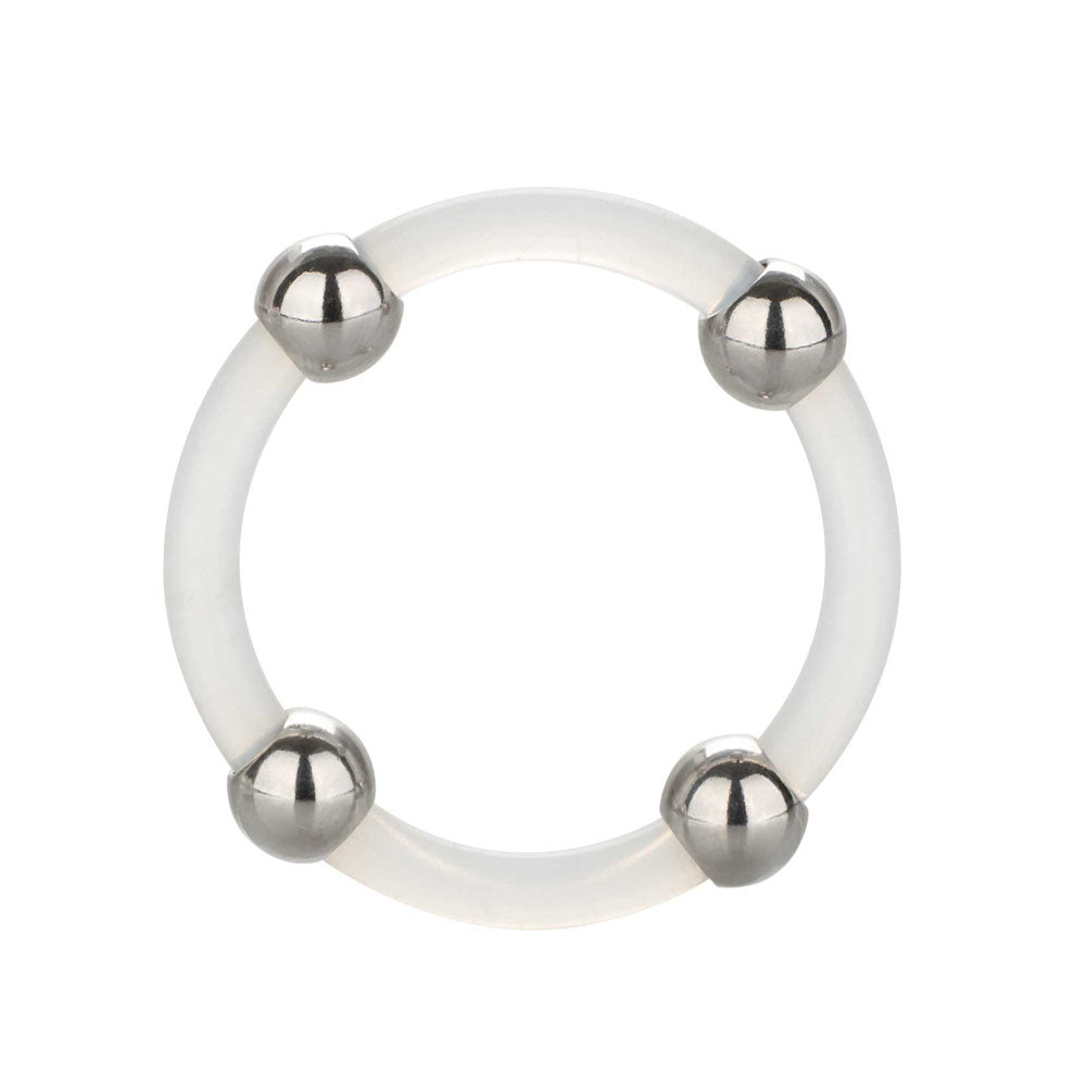 PlayBound UK adult toys & lingerie: steel beaded silicone ring xl