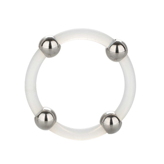 PlayBound UK adult toys & lingerie: steel beaded silicone ring large