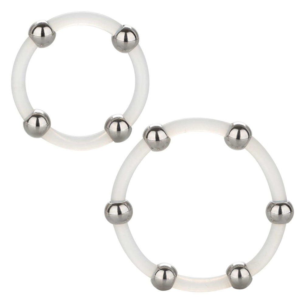 PlayBound UK adult toys & lingerie: steel beaded silicone ring set