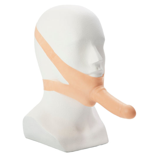 PlayBound UK adult toys & lingerie: the accommodator face strap on dildo flesh