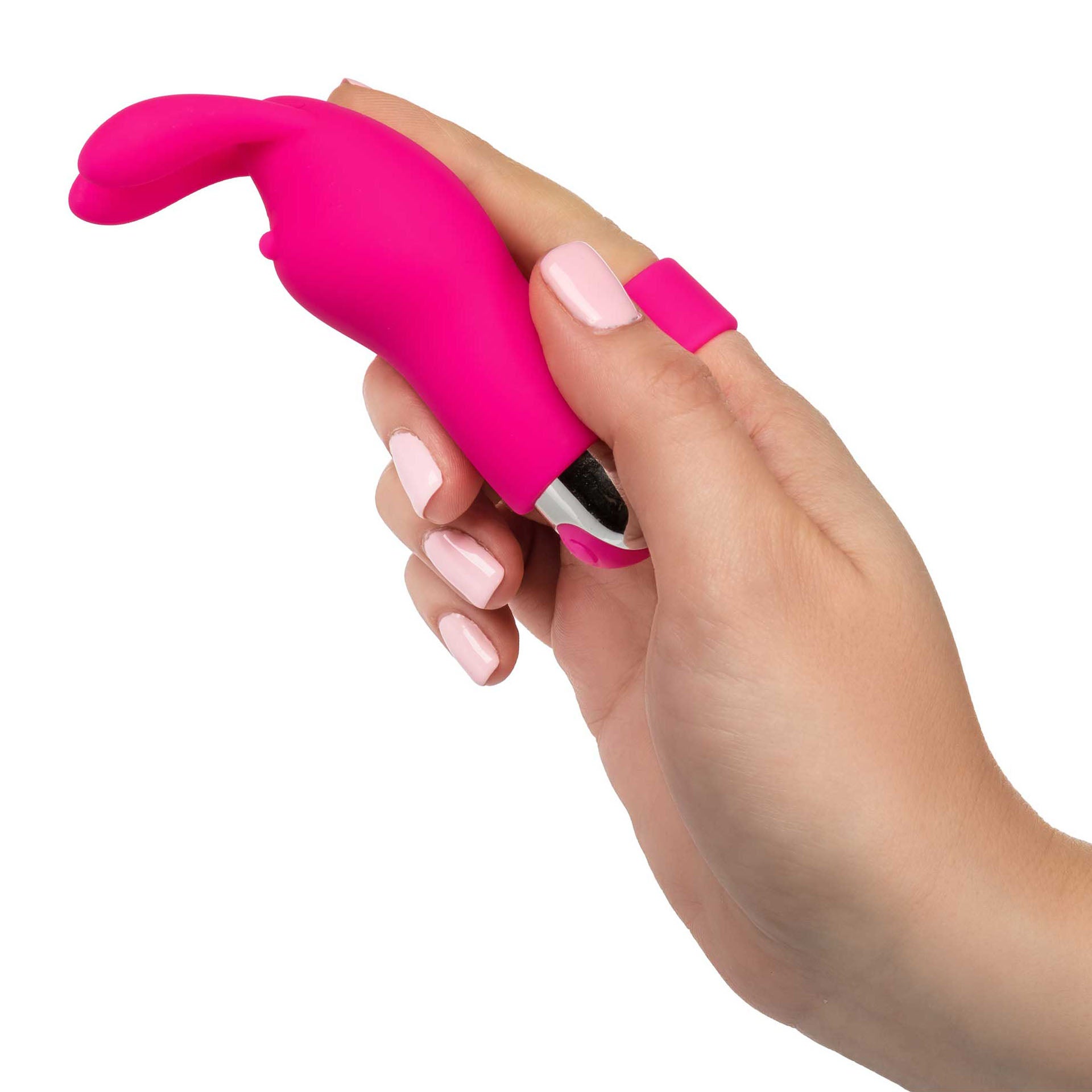 PlayBound UK adult toys & lingerie: intimate play pink rechargeable bunny finger vibrator