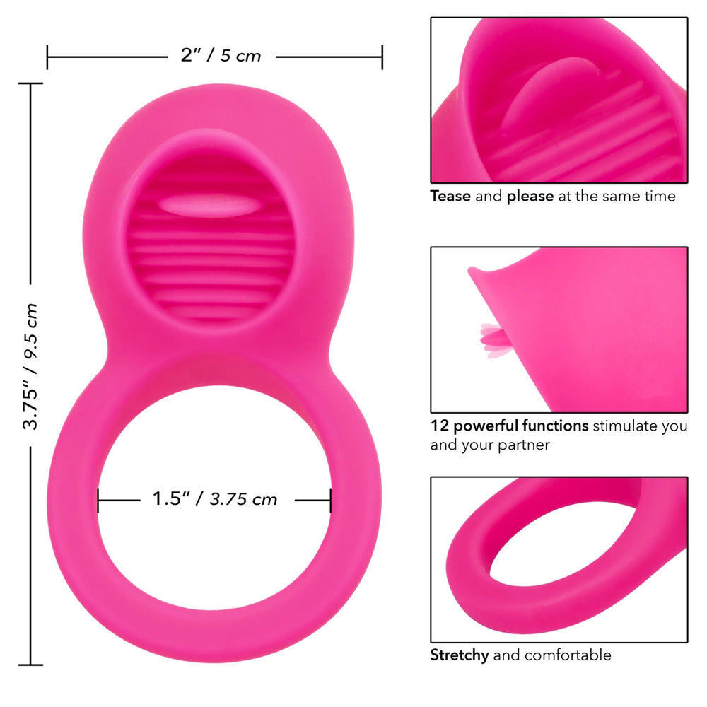 PlayBound UK adult toys & lingerie: rechargeable teasing tongue enhancer cock ring