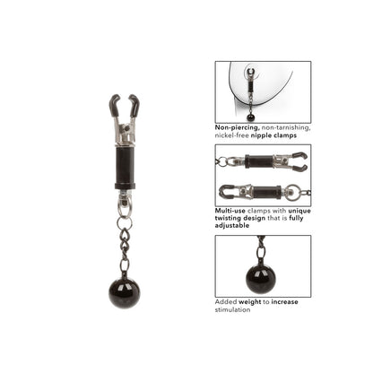 PlayBound UK adult toys & lingerie: nipple grips weighted twist nipple clamps