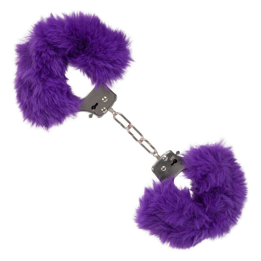 PlayBound UK adult toys & lingerie: ultra fluffy furry cuffs purple