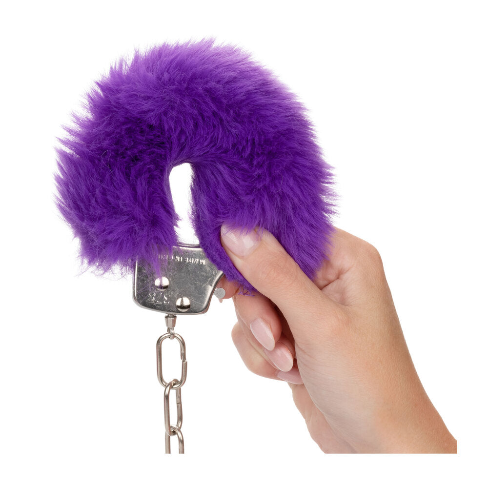 PlayBound UK adult toys & lingerie: ultra fluffy furry cuffs purple