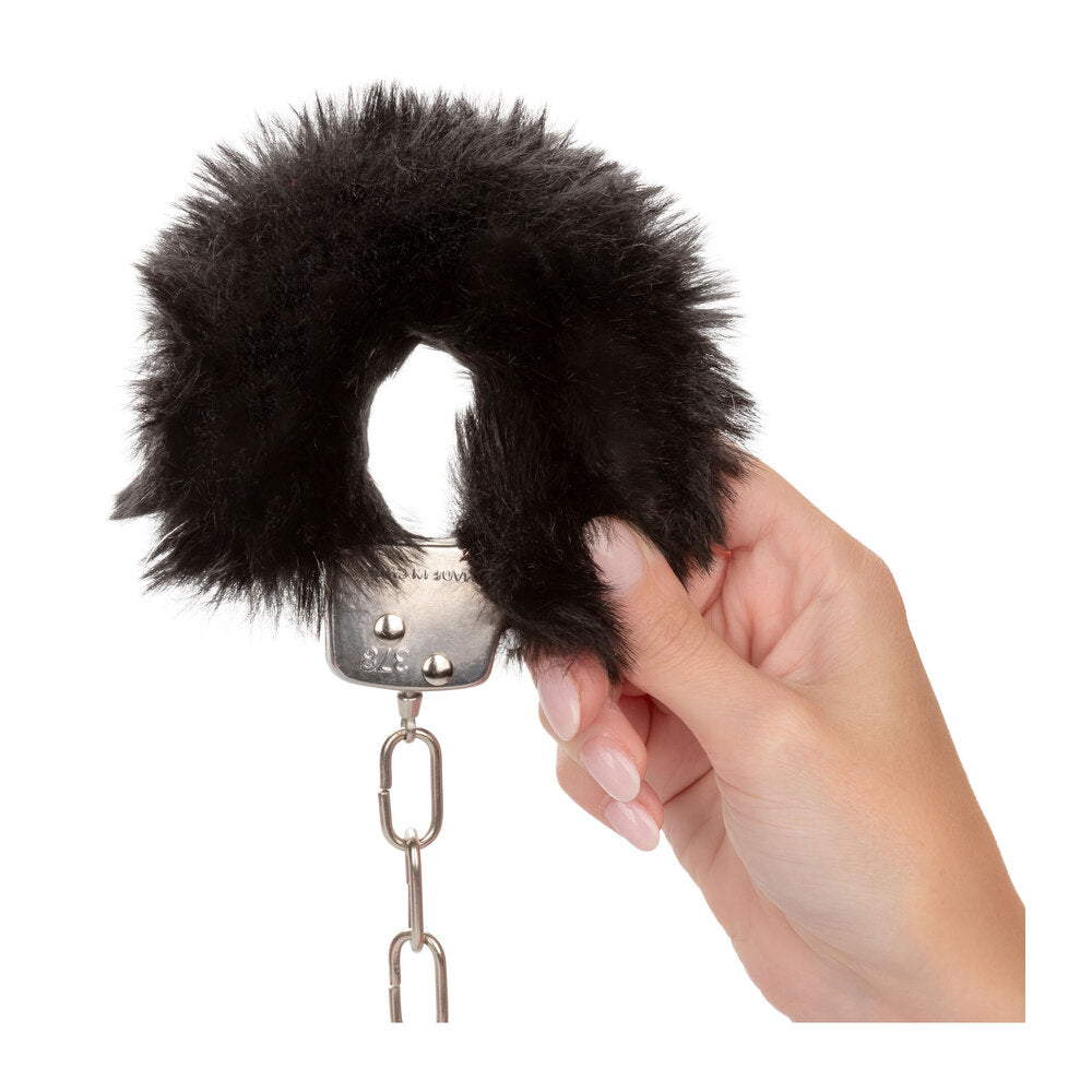 PlayBound UK adult toys & lingerie: ultra fluffy furry cuffs black