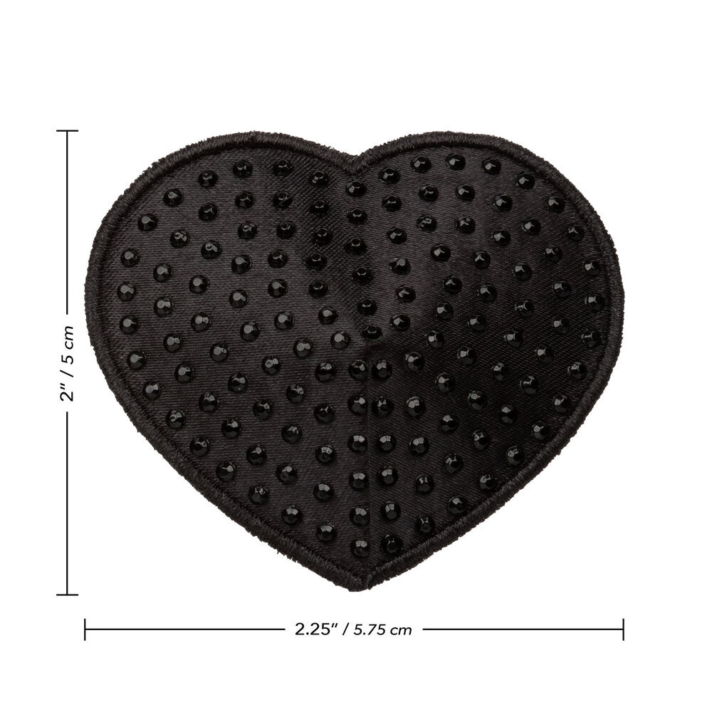 PlayBound UK adult toys & lingerie: radiance black heart pasties