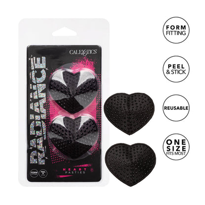 PlayBound UK adult toys & lingerie: radiance black heart pasties