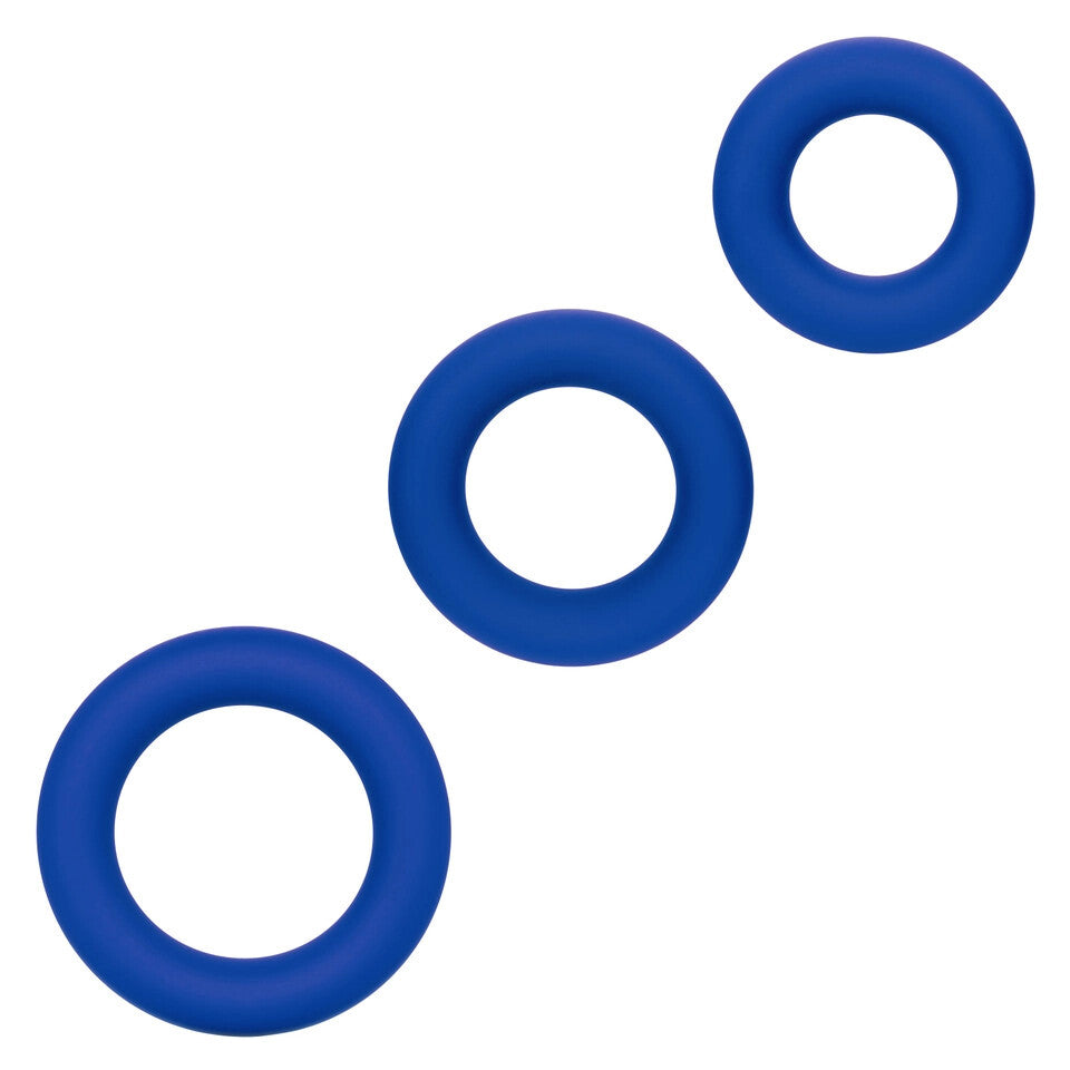 PlayBound UK adult toys & lingerie: admiral universal cock ring set blue